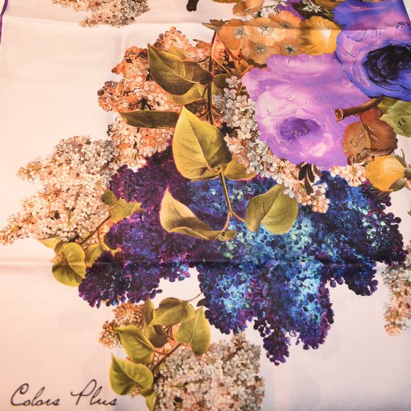 % 100 Twill Scarf Women - Picture 7 of 9